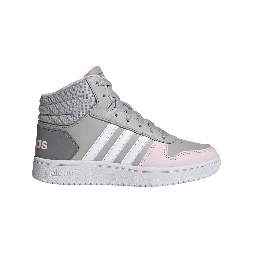 JUNIOR ΑΘΛΗΤΙΚΟ HOOPS  MID ADIDAS ΓΚΡΙ GZ7772