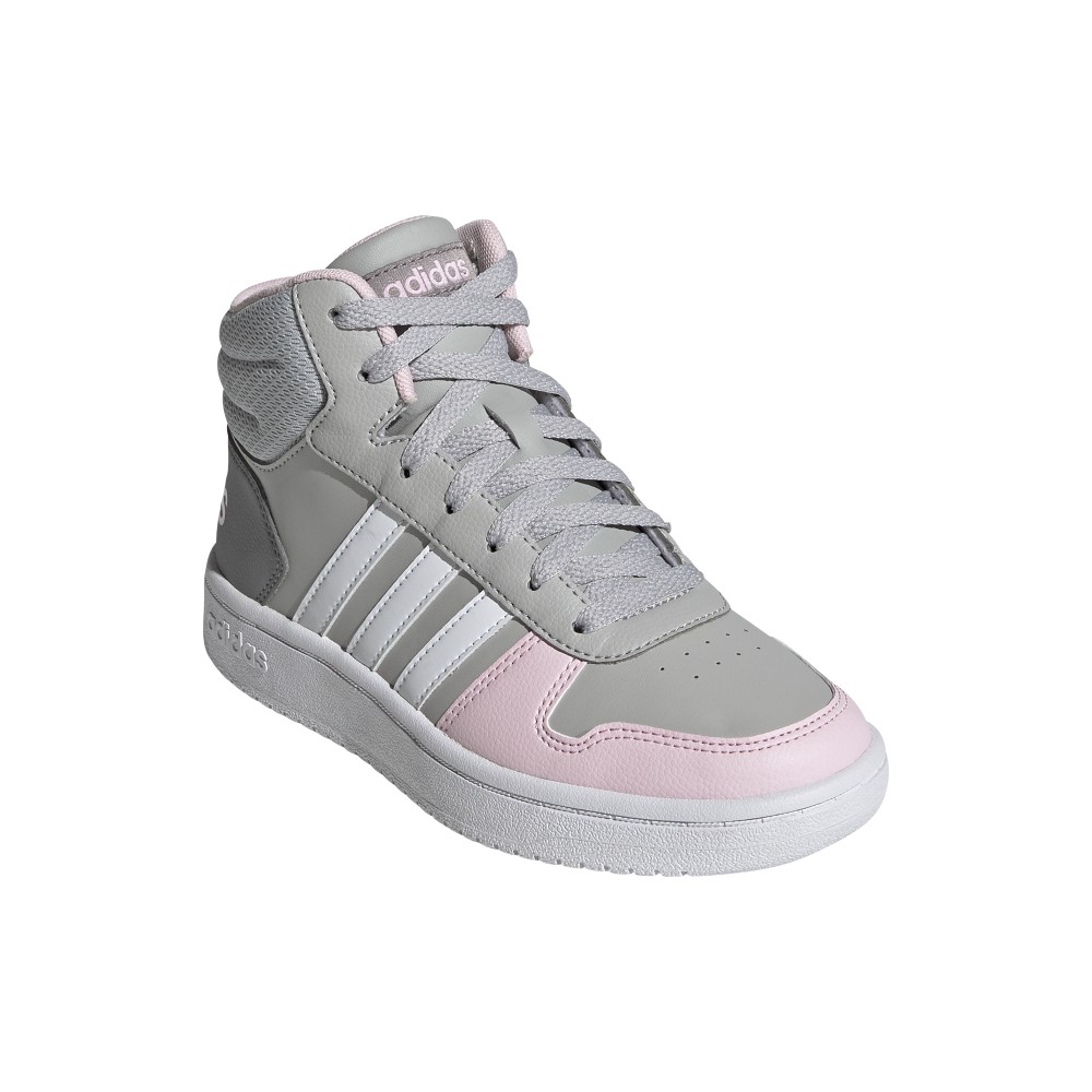 JUNIOR ΑΘΛΗΤΙΚΟ HOOPS  MID ADIDAS ΓΚΡΙ GZ7772