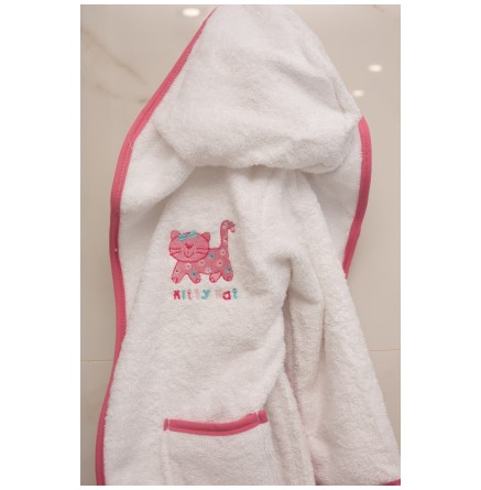 Μπουρνούζι Με Κουκούλα Klotsotiras Kitty Cat 402 70x70