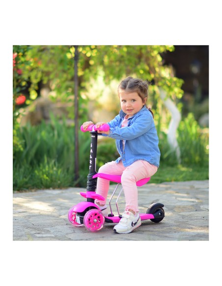 Lorelli Πατίνι Smart Scooter με κάθισμα Pink Flowers 10390020001
