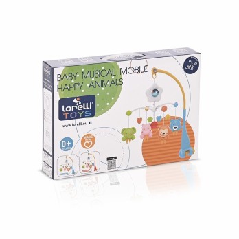 Lorelli Baby Musical Mobile Happy Animals Orange 10310260002
