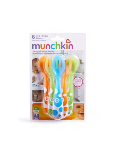 Munchkin Σετ Πολύχρωμα Κουτάλια & Πιρούνια...