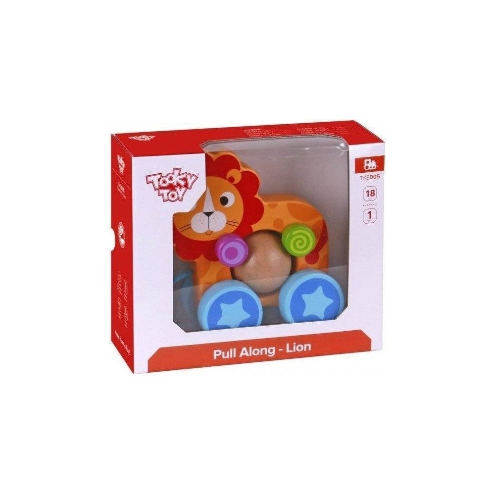 Ξύλινο Συρόμενο Παιχνίδι Λιοντάρι Tooky Toy...