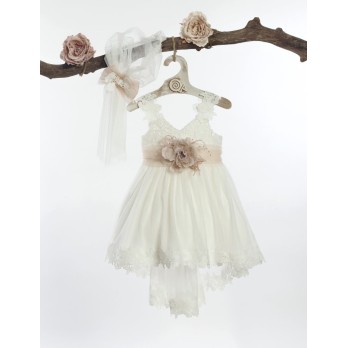 Βαπτιστικό Φόρεμα Lollipop Φ-580