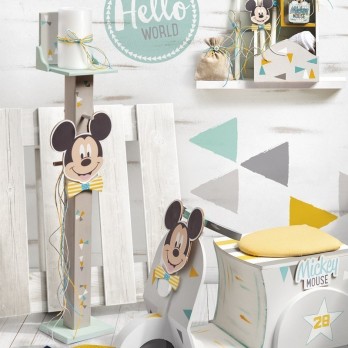 Κρεμάστρα - Λαμπάδα Disney Βάπτισης Mickey Hello World ΝΚΠ260