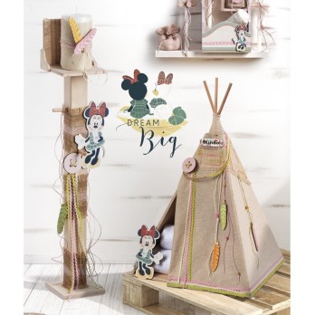 Κρεμάστρα - Λαμπάδα Disney Βάπτισης Minnie Dream Big ΝΚΠ150