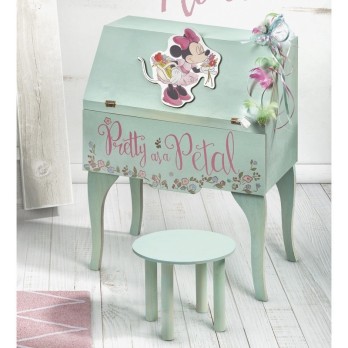 Κουτί Βαπτιστικών Disney Σεκρετέρ Με Σκαμπό Minnie Pretty As Petal Ν165