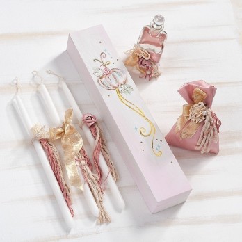 Κουτί Συσκευασίας Με 3 Κεριά, Σαπούνι Και Μπουκάλι Λαδιού Παρίσης Κολοκύθα Κολοκύθα ΖΚΣ910