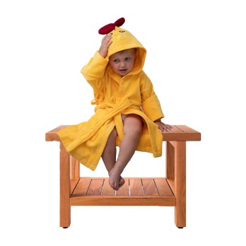 Παιδικό Μπουρνούζι Βελουτέ Με Κουκούλα Klotsotiras Chick 51