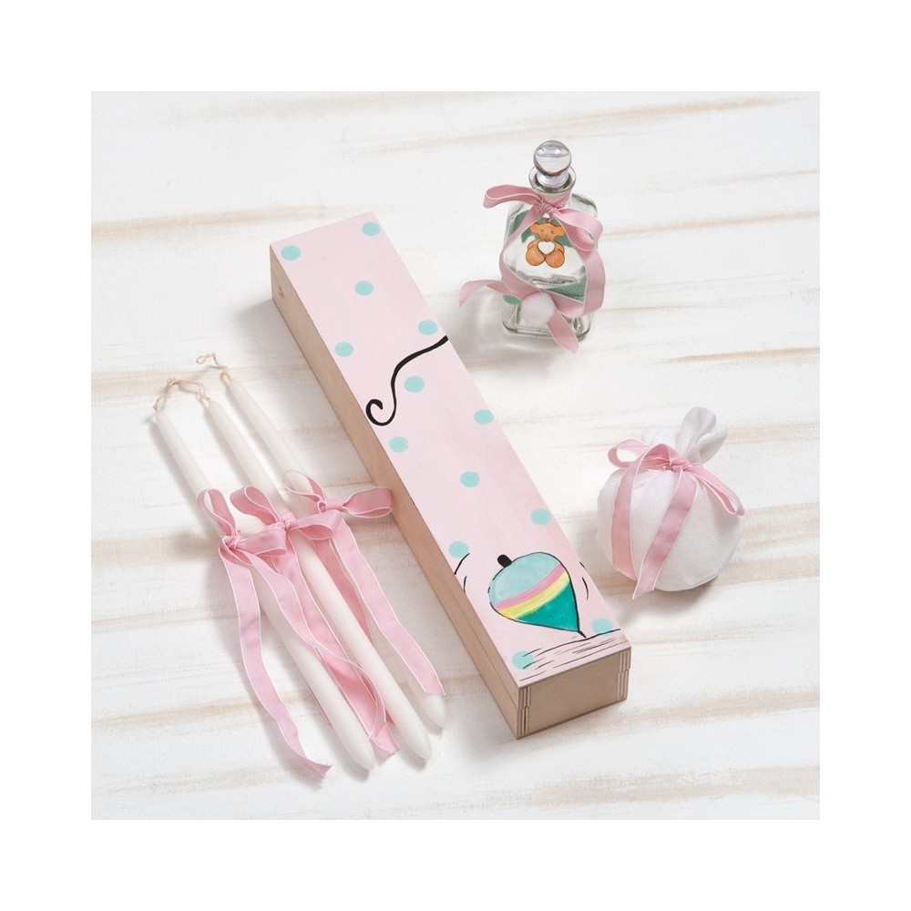 Σετ Βάπτισης Παρίσης Αρκουδάκι Κοριτσάκι 417