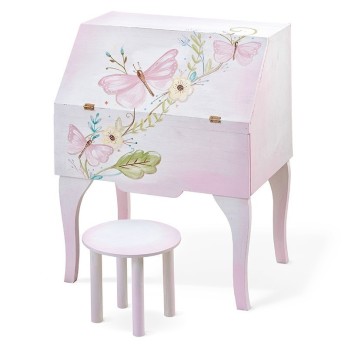 Σετ Βάπτισης Παρίσης Λουλούδια Με Κουτί Βάπτισης - Σεκρετέρ