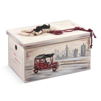 Σετ Βάπτισης Παρίσης Ο Γύρος Του Κόσμου Με Αυτοκίνητο Vintage