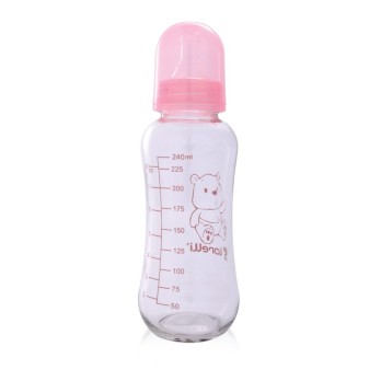 Lorelli Μπιμπερό Γυάλινο 240 ml Pink 10200620001