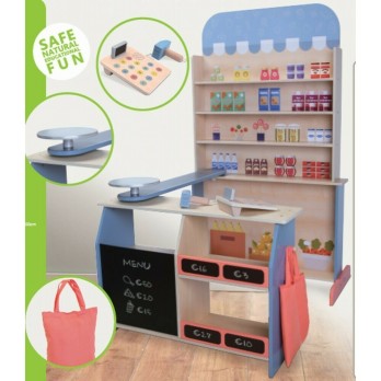 Παιδικό Ξύλινο Παιχνίδι Supermarket Ecotoys 4426 3800146223137