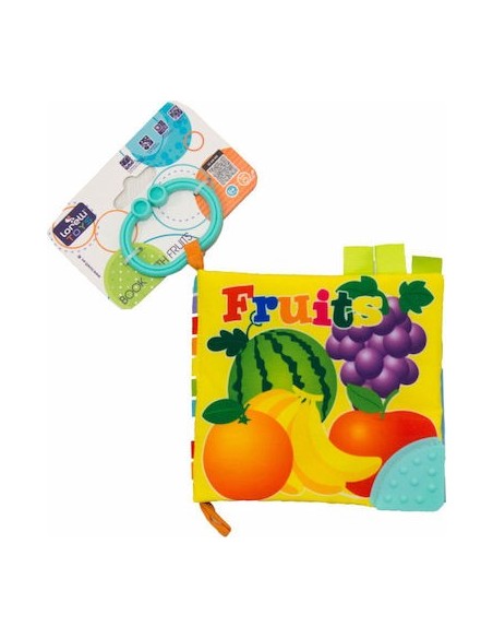 Lorelli Εκπαιδευτικό Βιβλίο Fruits από Ύφασμα 10191310003 για Νεογέννητα