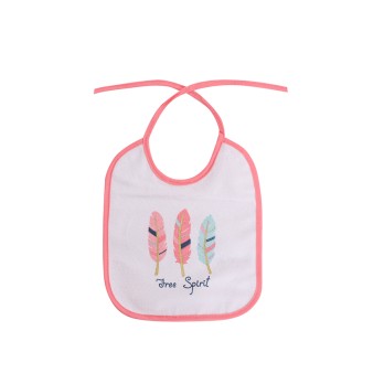 Lorelli Σαλιάρα Σετ 3 Τεμαχίων Με Κορδόνι GIRL Pink 10260220003