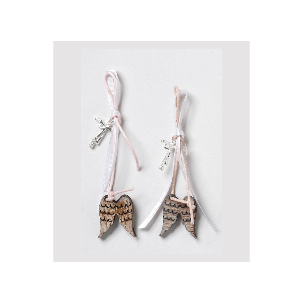 Μαρτυρικά Bellissimo Μ-908 Λευκό - Ροζ (50 Τεμάχια) 2