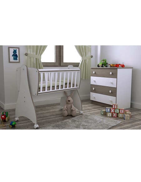 Lorelli Λίκνο First Dreams White-Coffee 10150550027